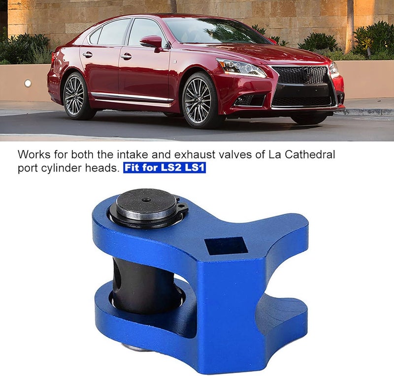 CNSPEED Ls Valve Spring Installation Tool Aluminum Valve Spring Compressor Tool for LS2 LS1 Style Valve Spring Installation (Blue) - Image 2